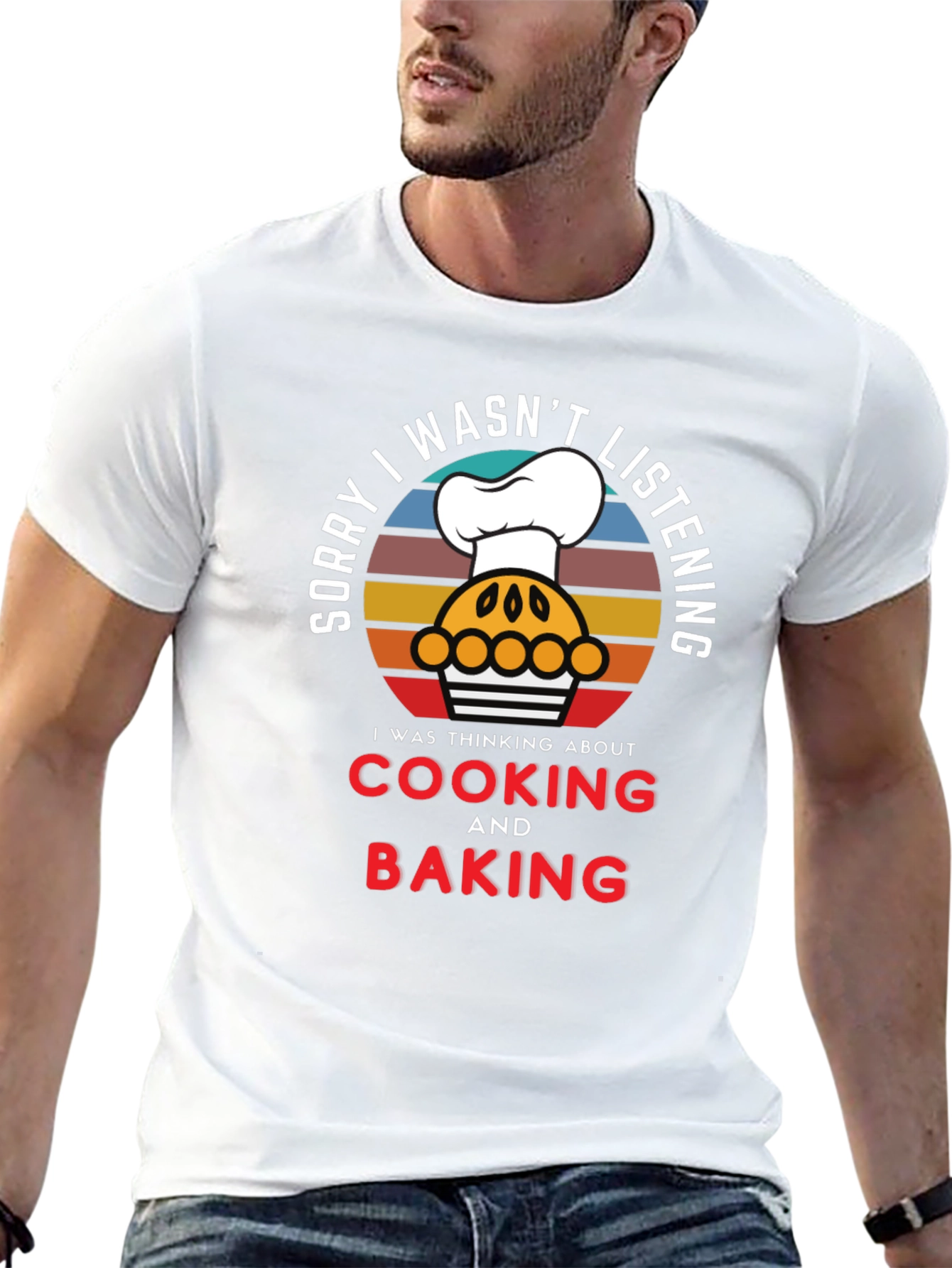 Black Cooking & Baking T-Shirt, Funny Chef Tee view 13