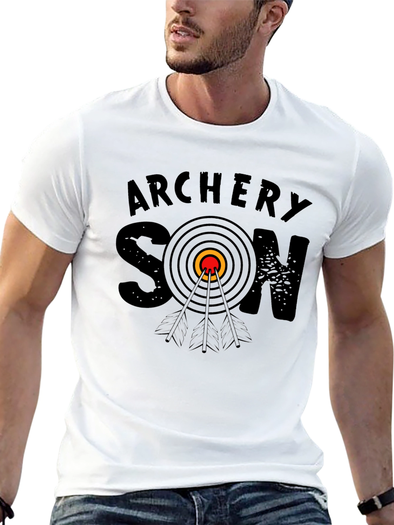 Black Archery Son T-Shirt - Target Dad Tee view 13