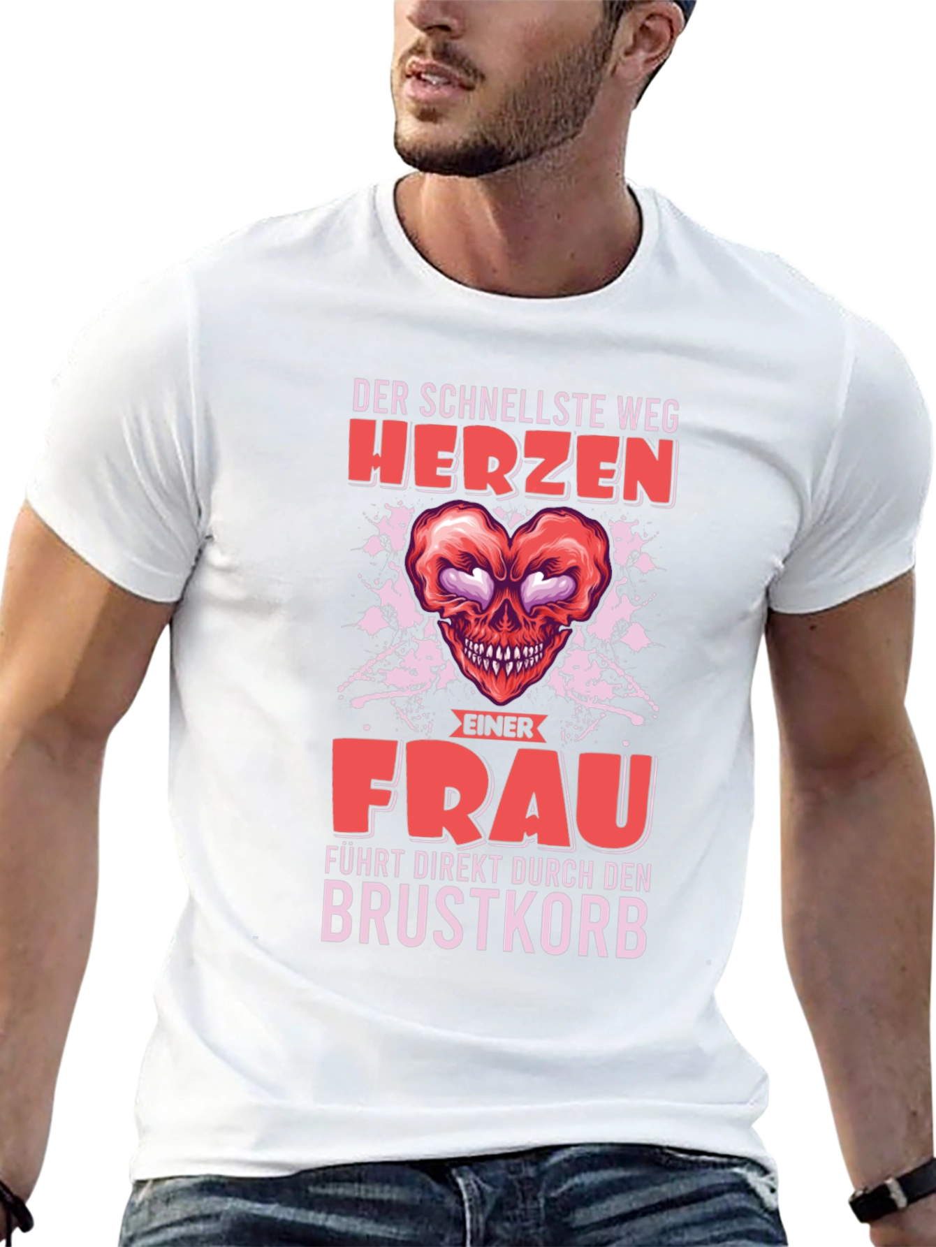 Black Funny German T-Shirt - The Fastest Way to a Woman's Heart view 13