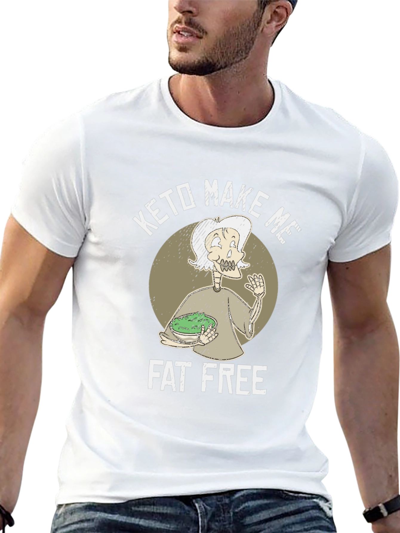 Black Keto Make Me Fat Free T-Shirt view 13