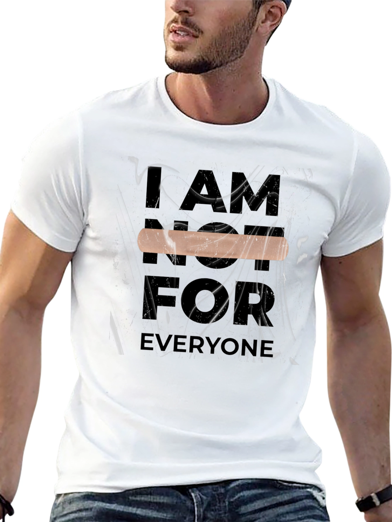 Black Inclusive T-Shirt - "I AM HERE FOR EVERYONE" view 13