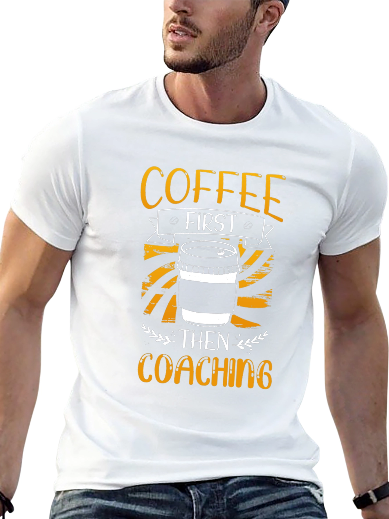 Black Coffee First Coaching T-Shirt - Soft Cotton Graphic Tee view 13