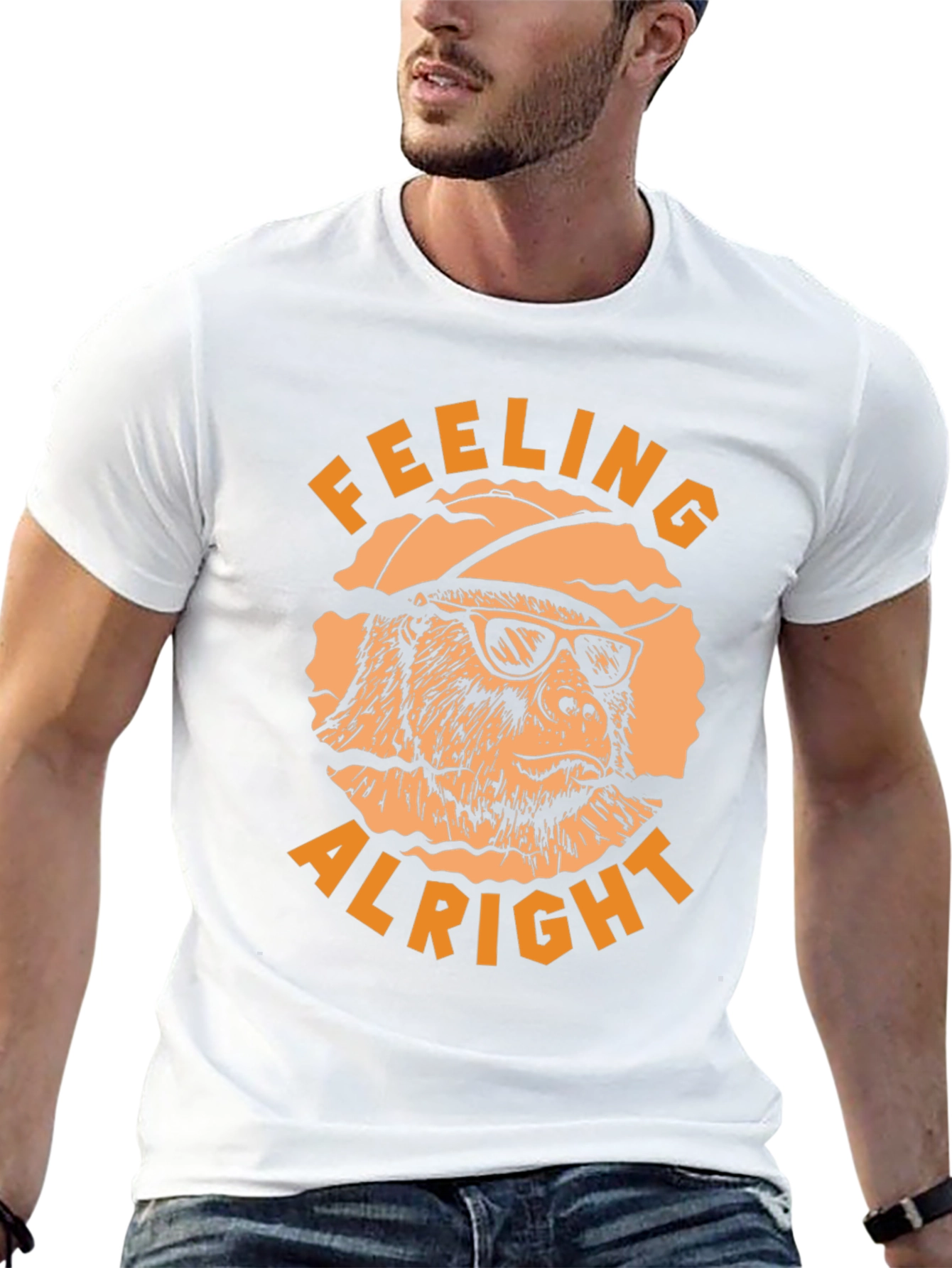 Black Feeling Alright T-Shirt view 13