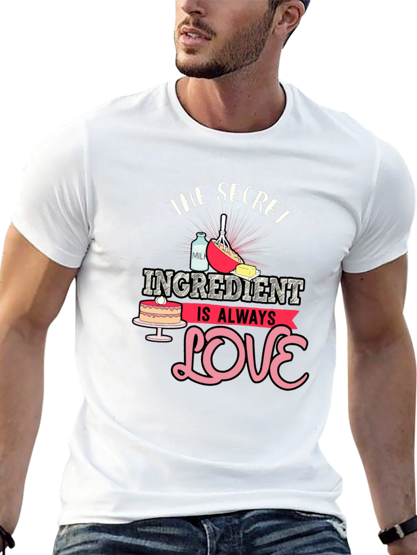 Black Secret Ingredient Love Black T-Shirt view 13
