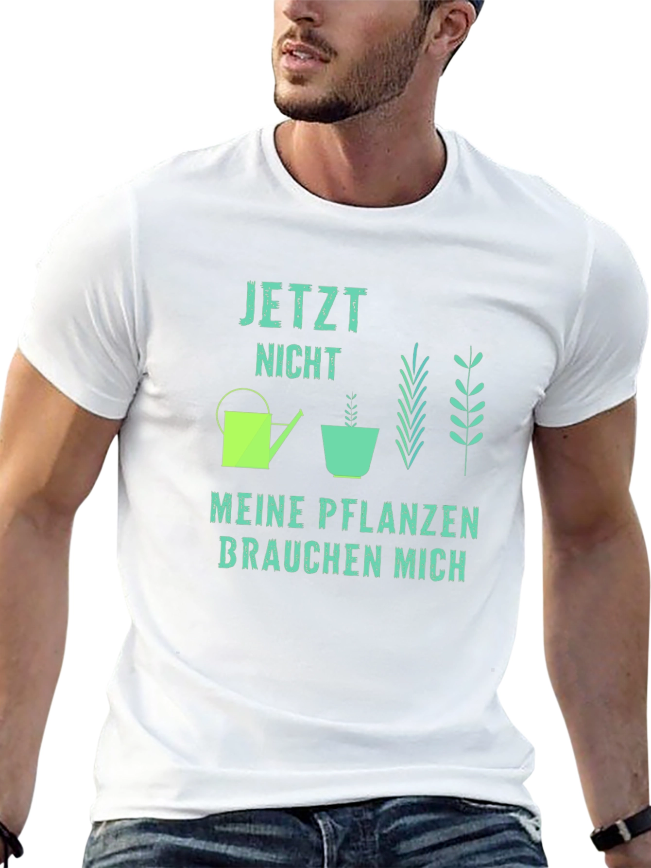 Black Plant Lover T-Shirt - Jetzt Nicht Meine Pflanzen Brauchen Mich view 13