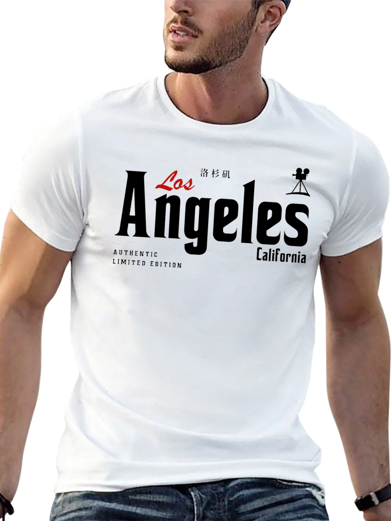 Los Angeles Black Graphic T-Shirt - Authentic Limited Edition - 13