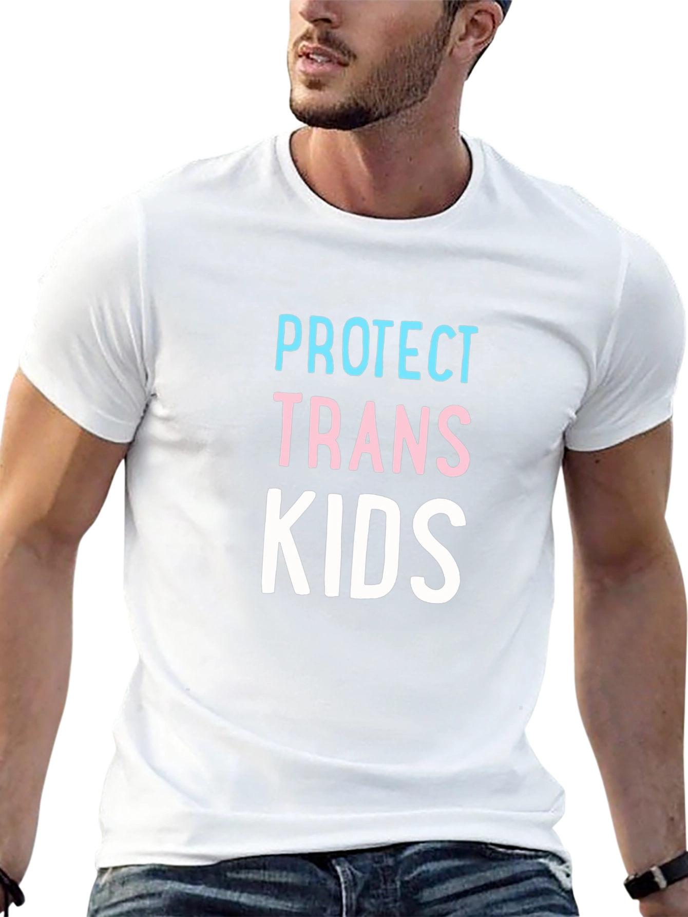 Black Protect Trans Kids Graphic Tee - Black view 13