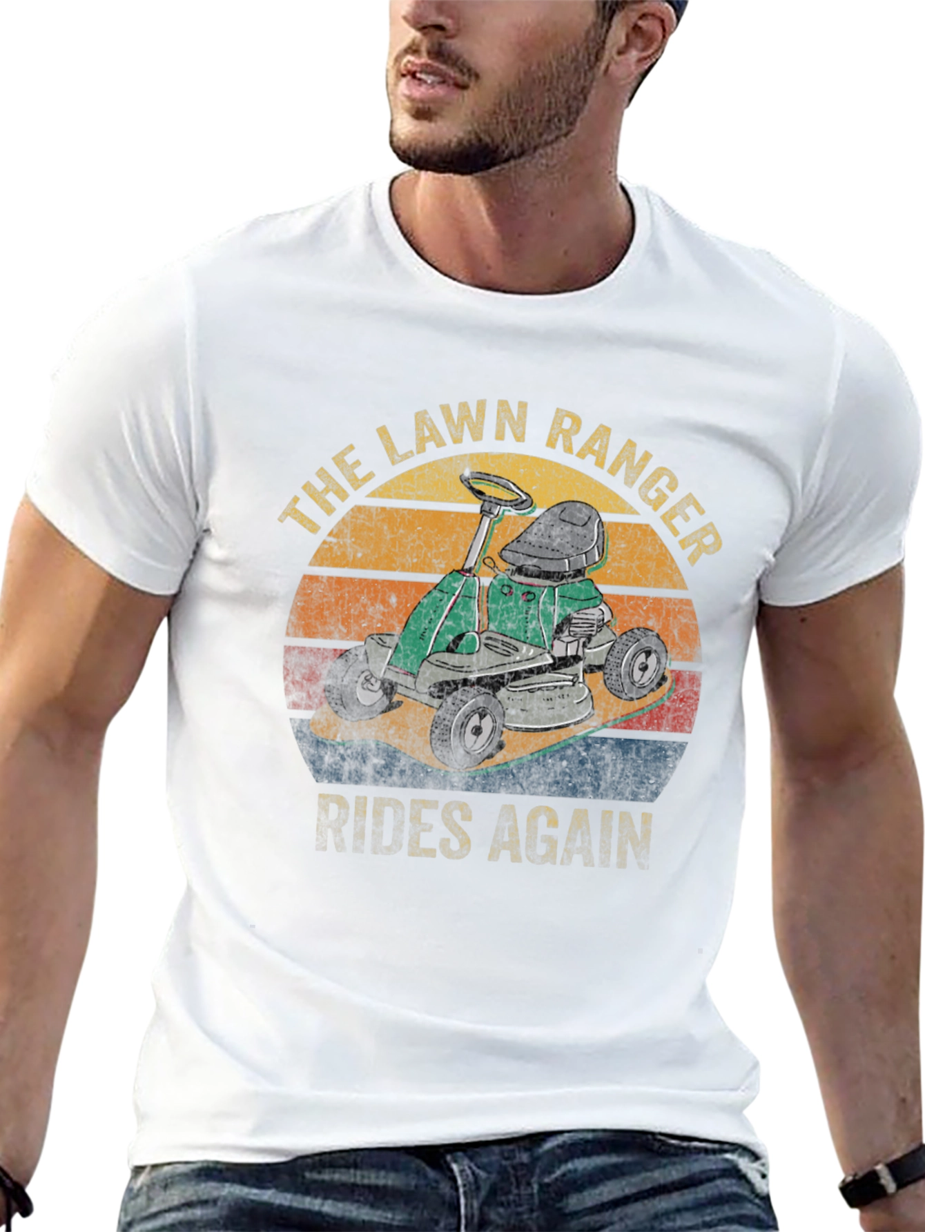 Black The Lawn Ranger T-Shirt - Rides Again Graphic Tee view 13
