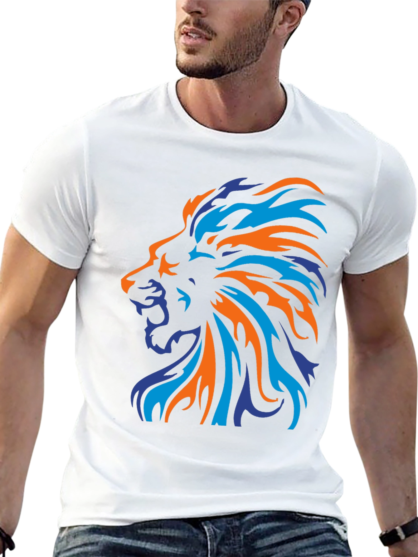 Black Lion Graphic Tee - Bold Style, Soft Comfort view 13