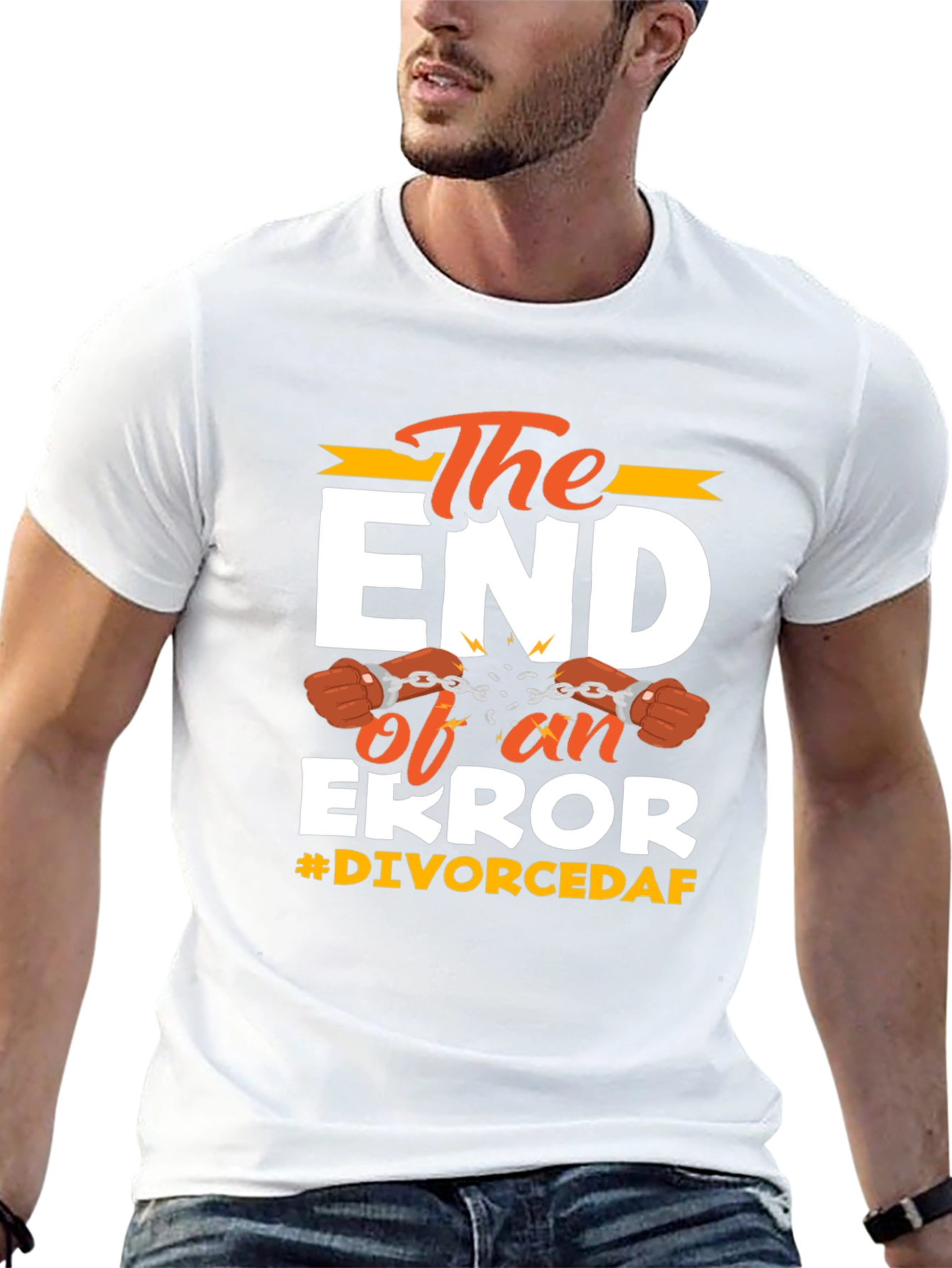 Black The End of an Error Divorced T-Shirt view 13