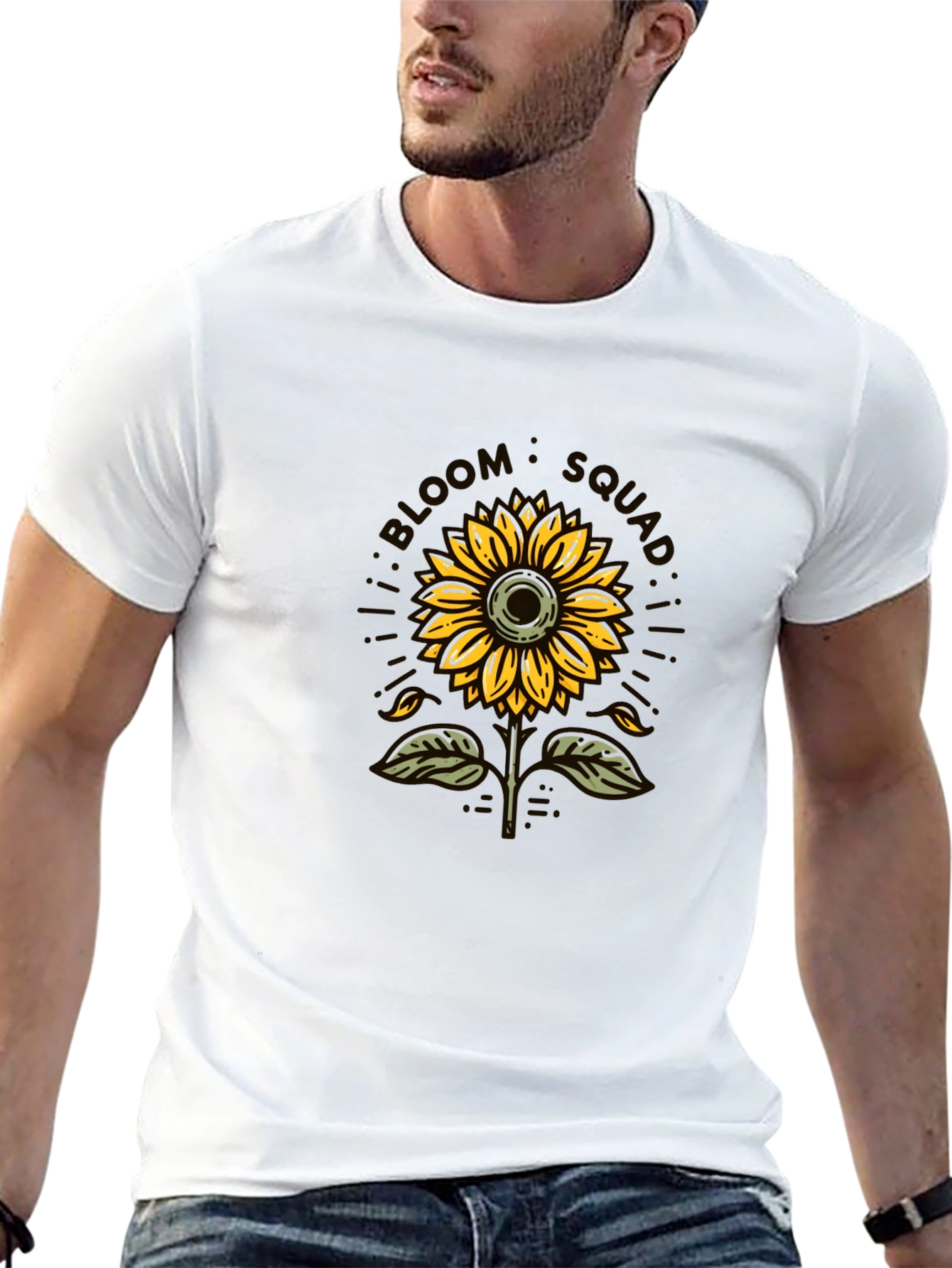 Black Bloom Squad Sunflower Graphic Tee view 13