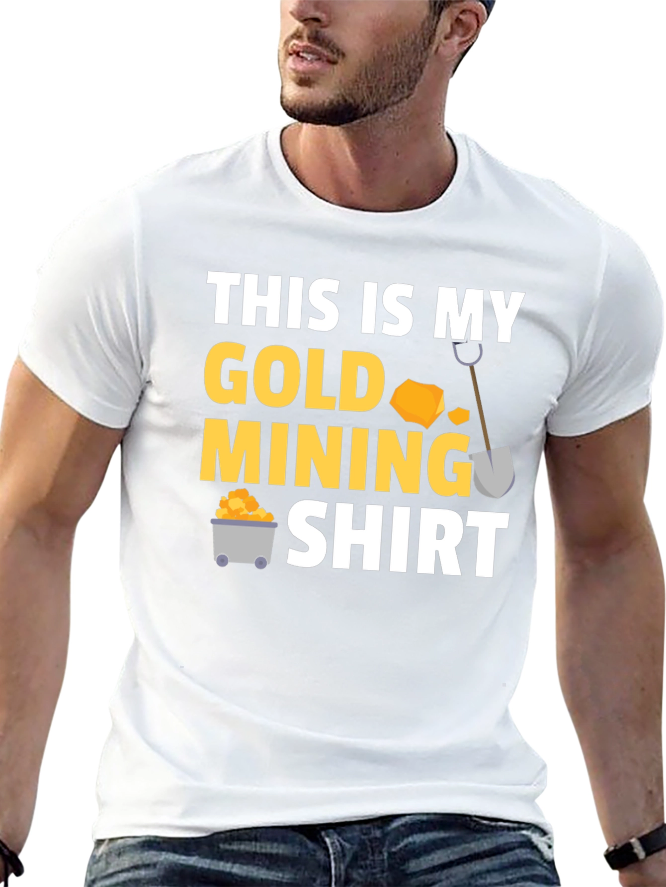 Black Gold Mining Shirt - Funny Mining T-Shirt view 13
