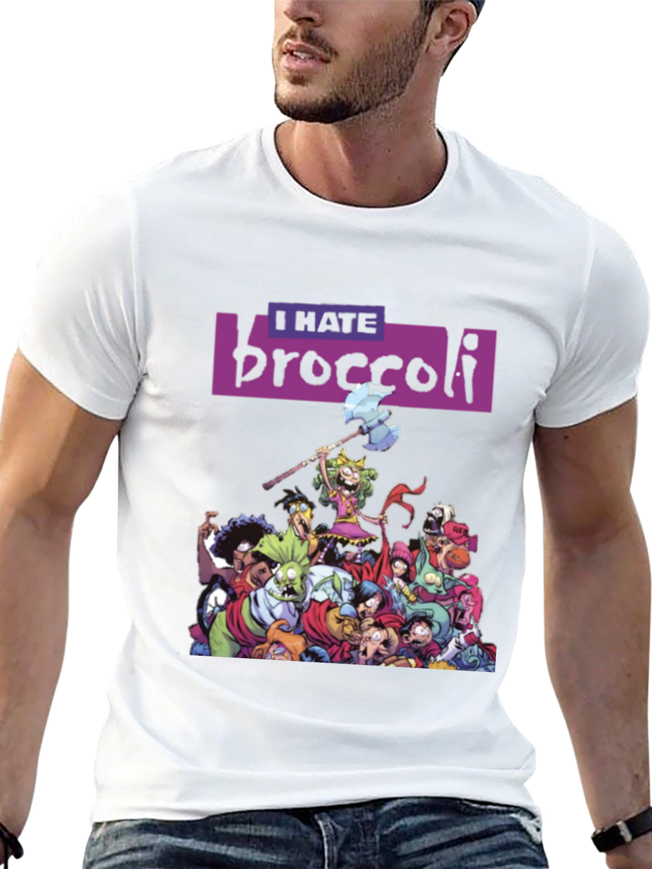 I Hate Broccoli T-Shirt - Quirky Graphic Tee - 13