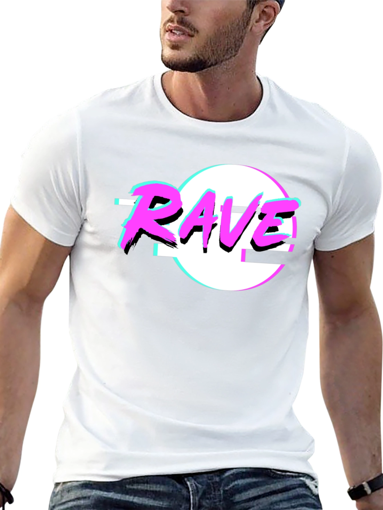 Rave Retro T-Shirt - 80s Neon Design - 13