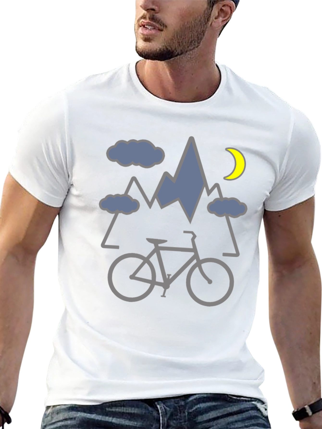 Black Mountain Bike Graphic Tee - Adventure Awaits view 13