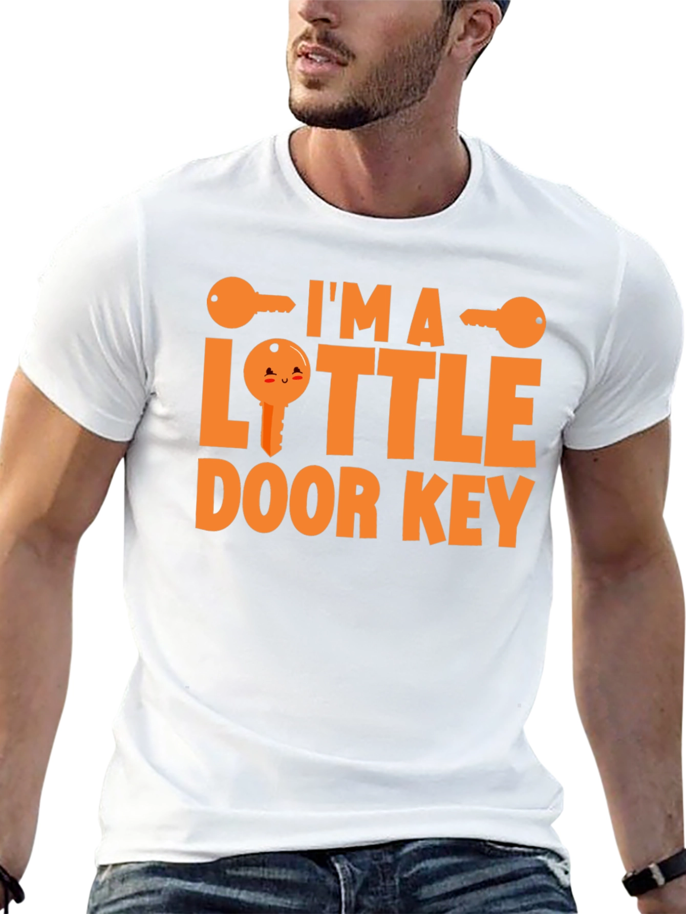 Black I'm a Little Door Key Funny Graphic Tee view 13
