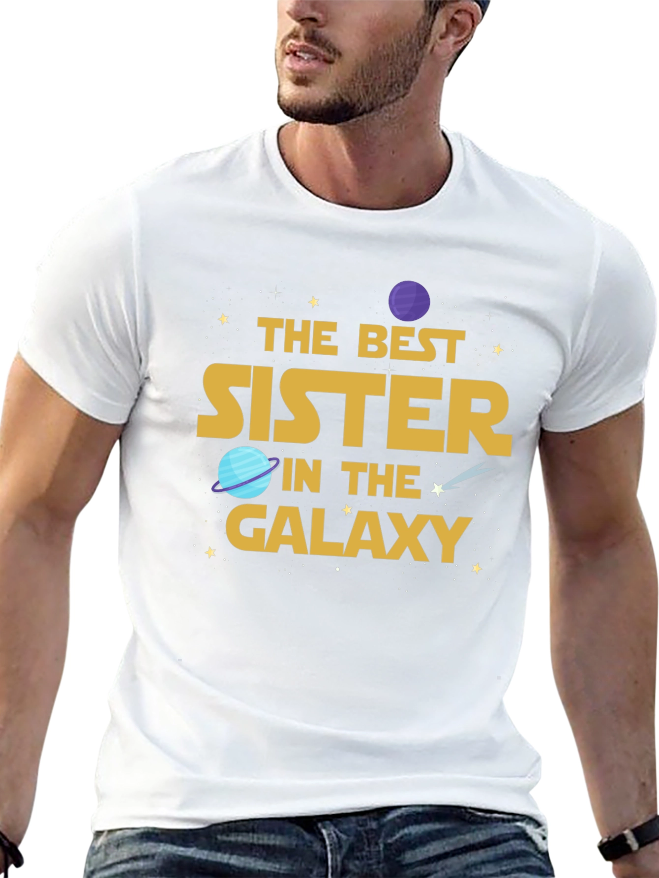Best Sister in the Galaxy Graphic T-Shirt - 13