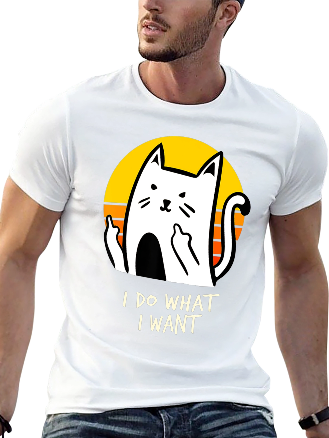 Black I Do What I Want Cat Graphic Tee view 13