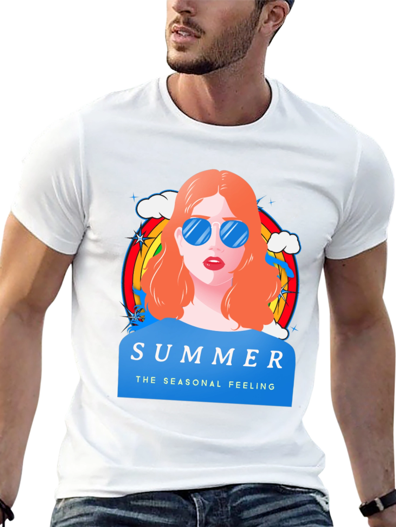 Summer Feeling Graphic T-Shirt - 13
