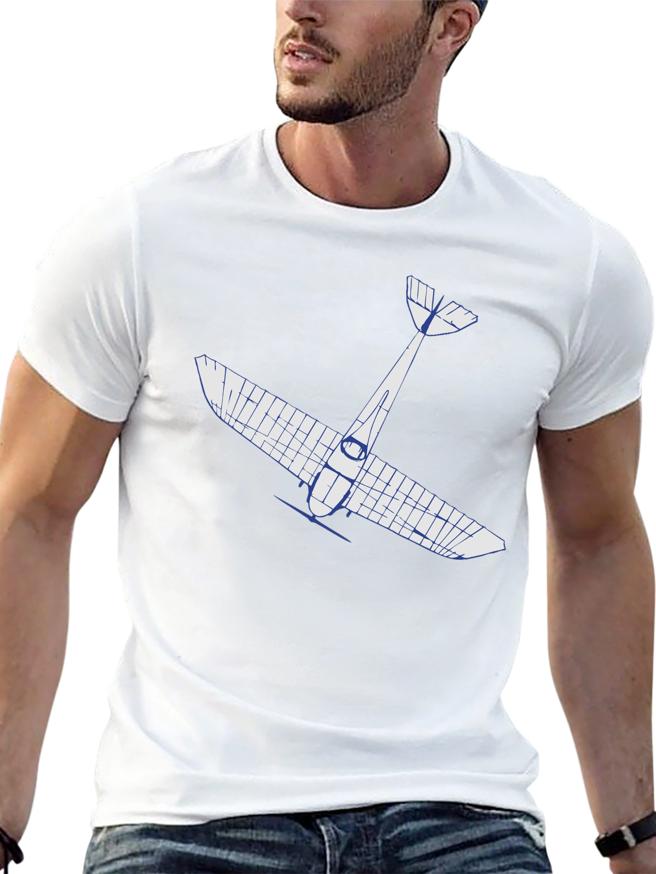 Black Airplane Graphic Tee - Pilot Gift view 13