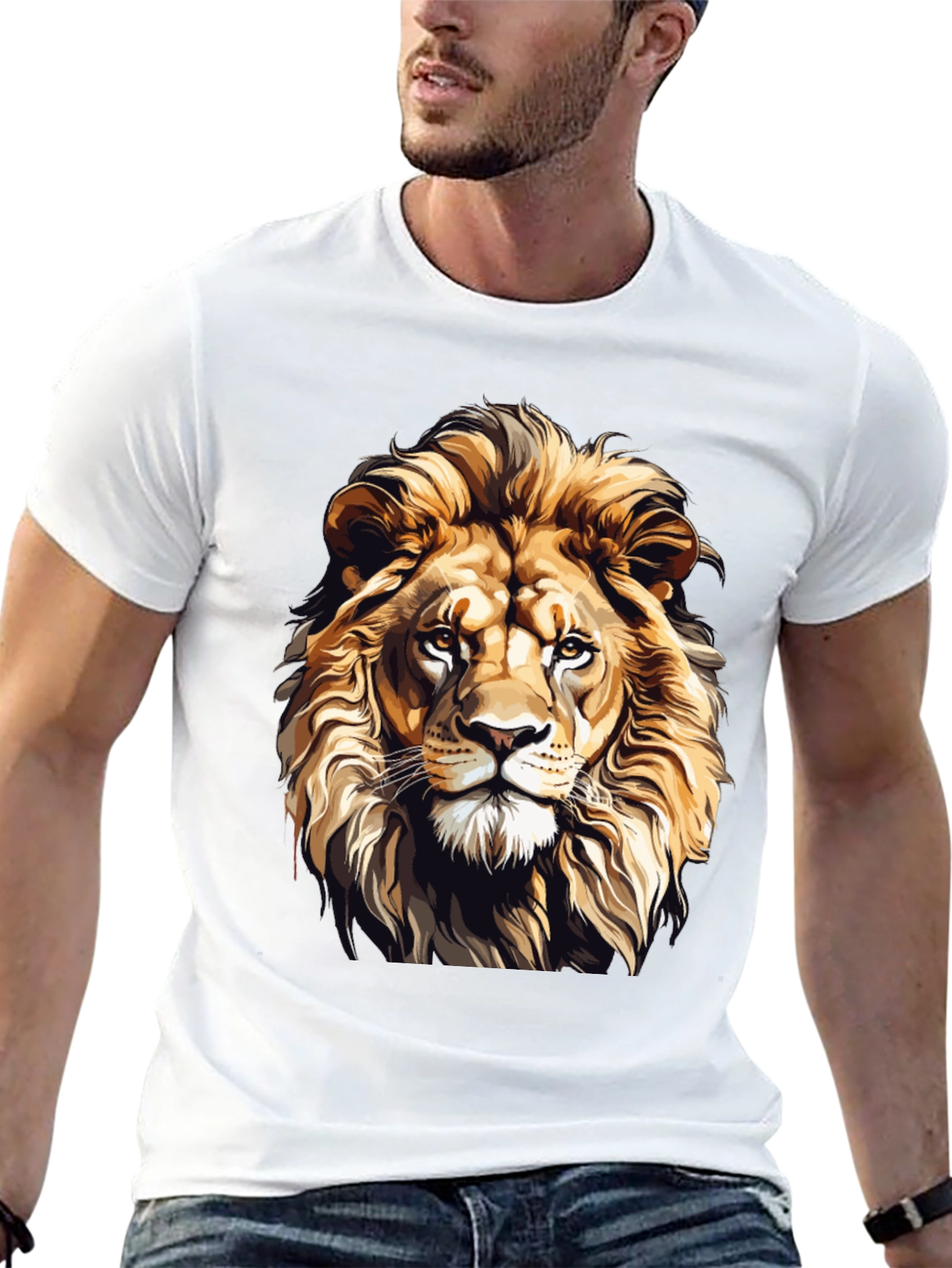 Black Lion Graphic T-Shirt - Fierce Style view 13