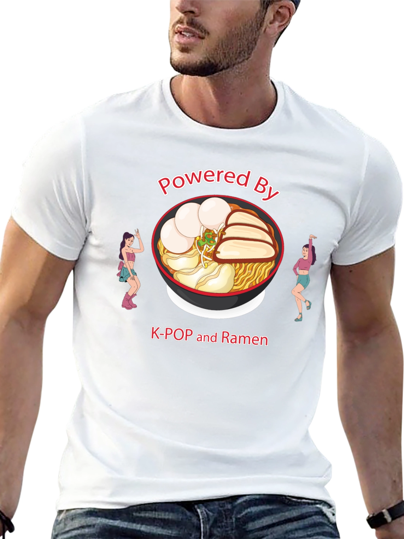 K-Pop and Ramen Powered T-Shirt - 13