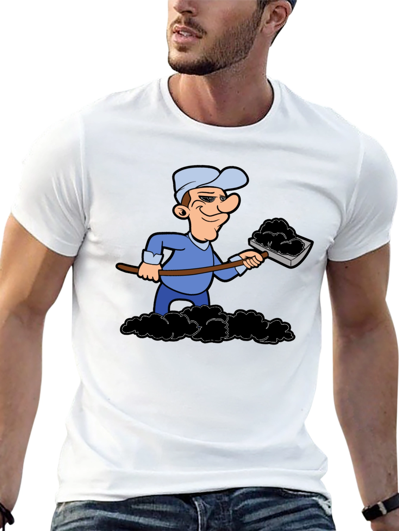 Black Coal Miner Graphic T-Shirt view 13
