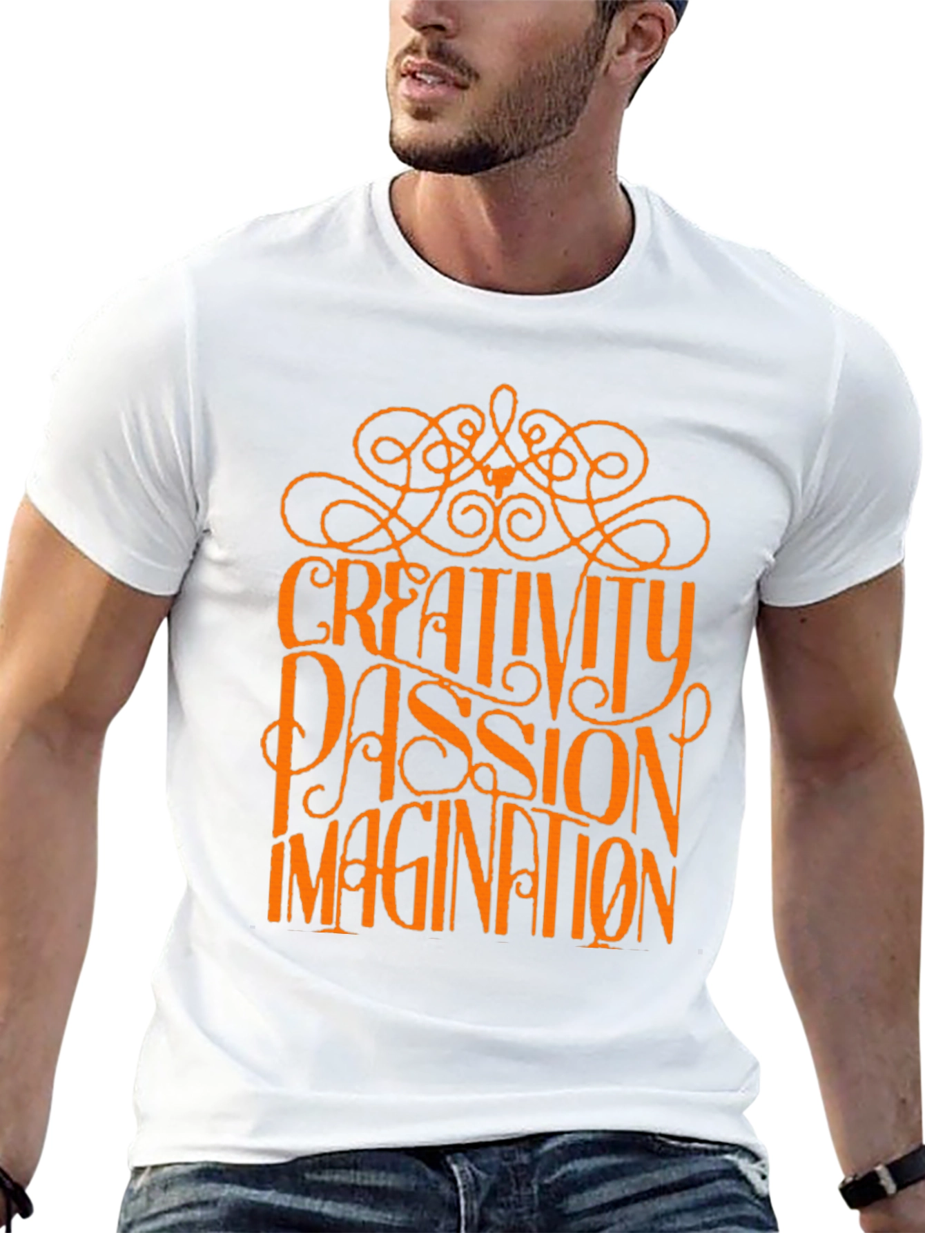 Black Creativity Passion Imagination Graphic Tee view 13