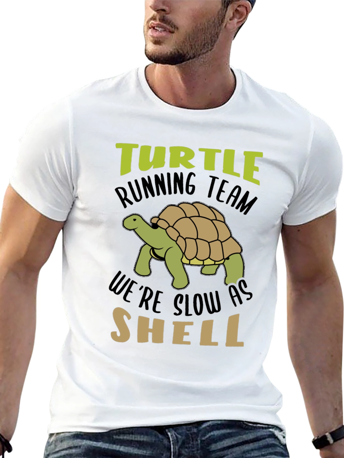 Black Turtle Running Team T-Shirt - Slow As Shell Tee view 13