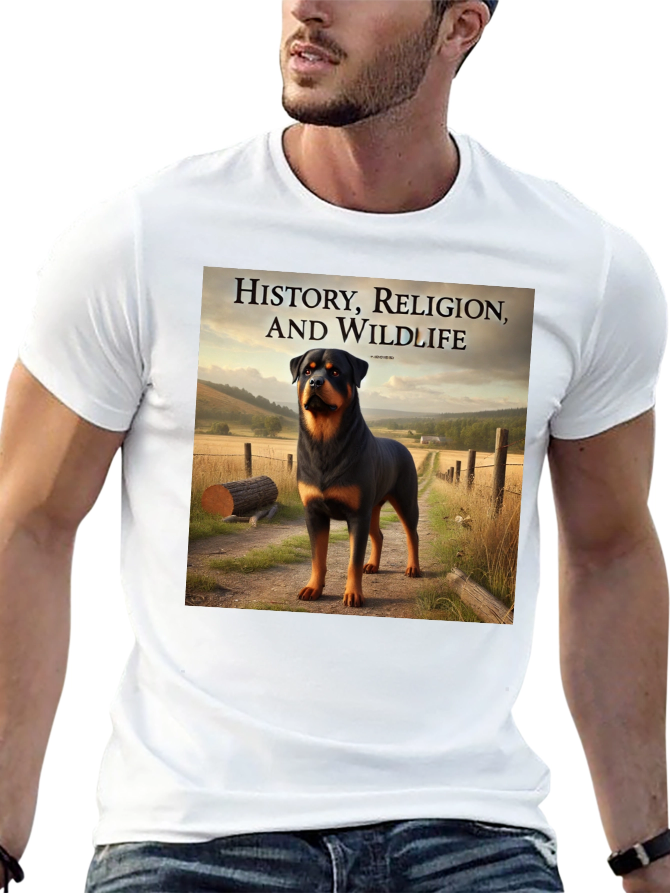 Rottweiler T-Shirt: History, Religion, & Wildlife Tee - 13