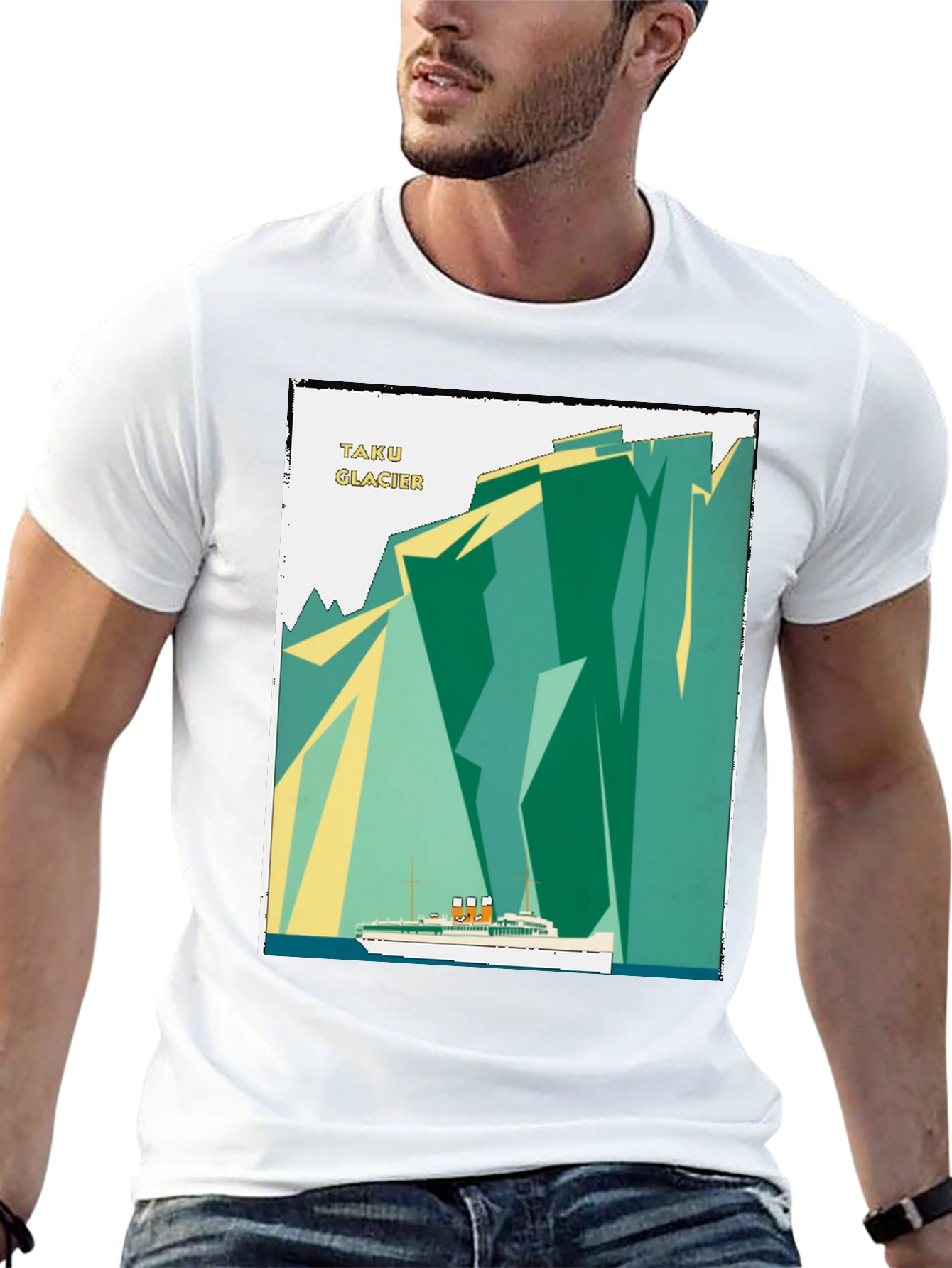 Black Taku Glacier Cruise Graphic Tee - Vintage Style view 13