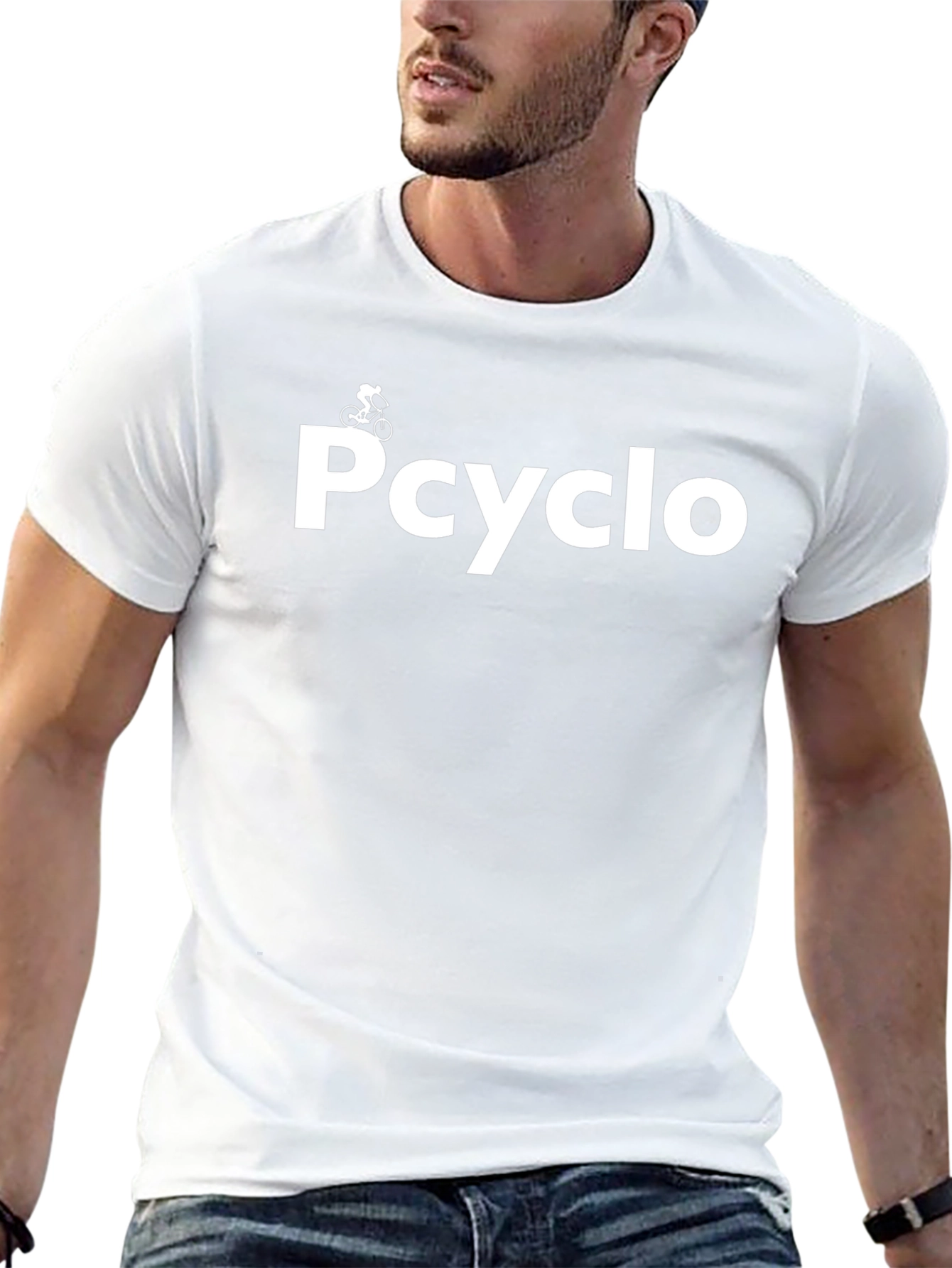 Black Pcyclo Graphic Tee - Cycling Enthusiast T-Shirt view 13