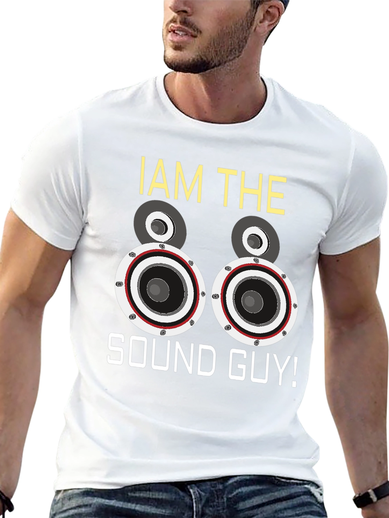 Black I am the Sound Guy T-Shirt Music Lover DJ Graphic Tee view 13