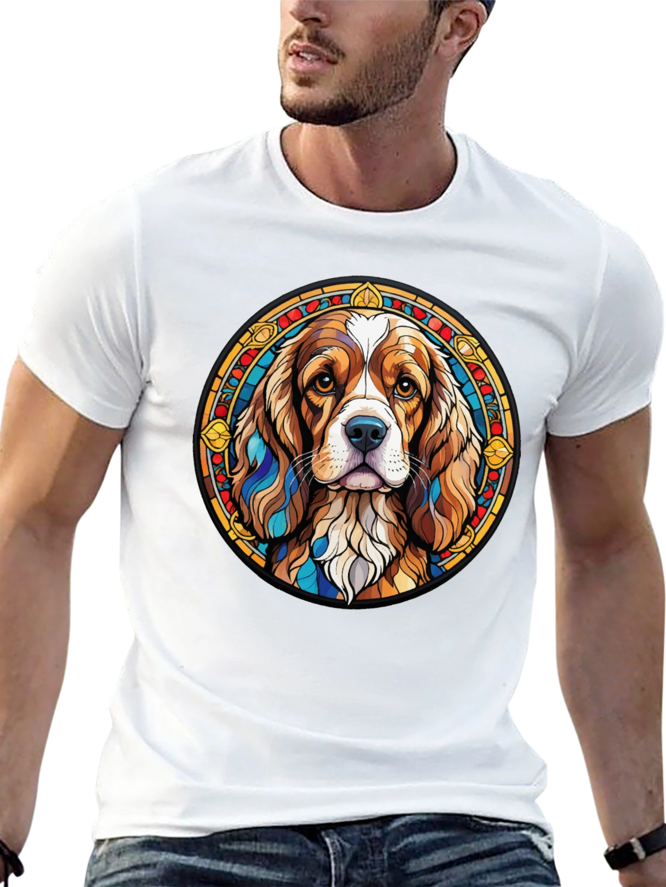 Black Dog Breed Graphic Tee - Stylish Round Design view 13