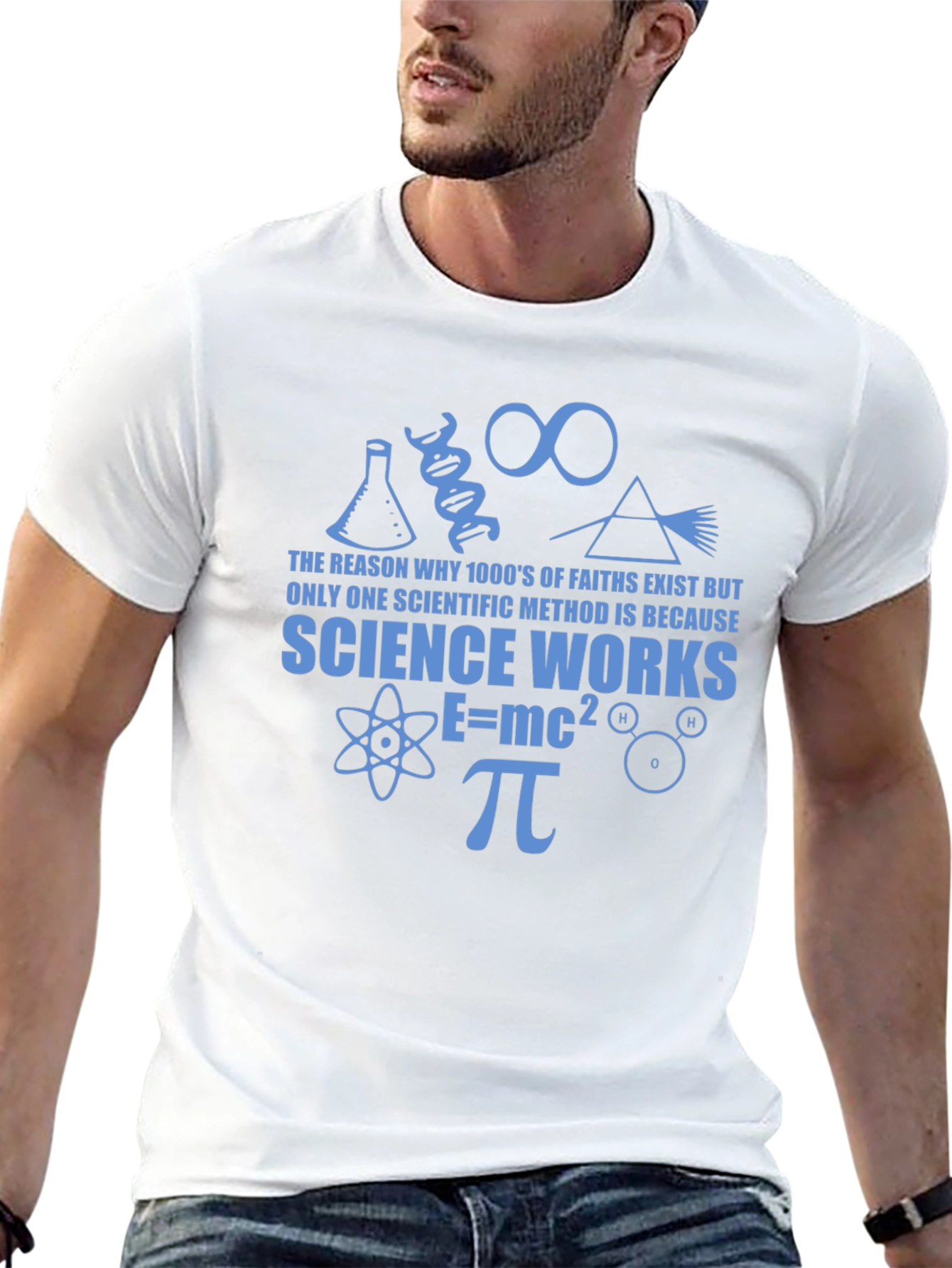 Black Science Works T-Shirt - Mens Black Graphic Tee view 13