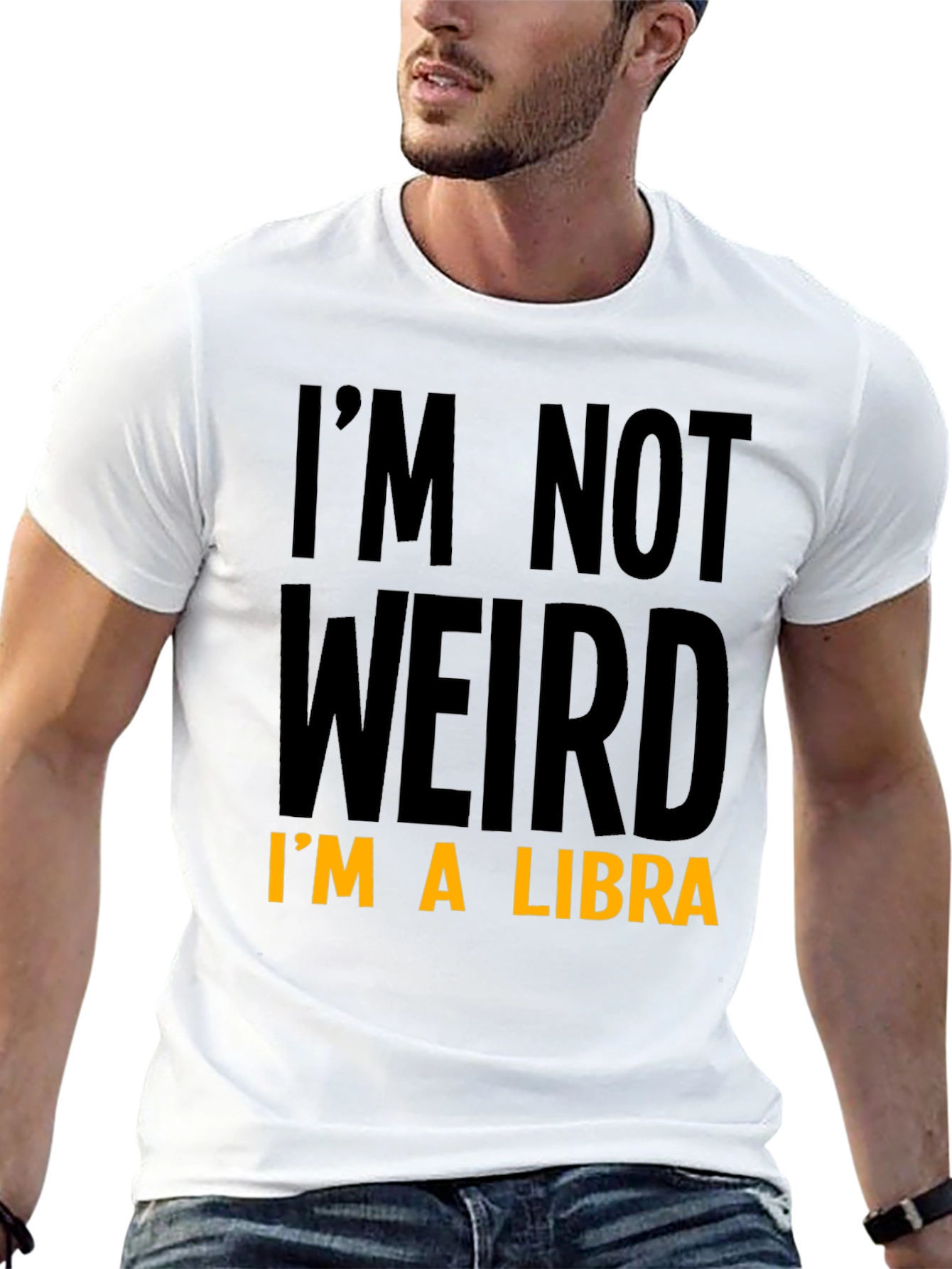Black I'm Not Weird I'm A Libra Graphic Tee view 13