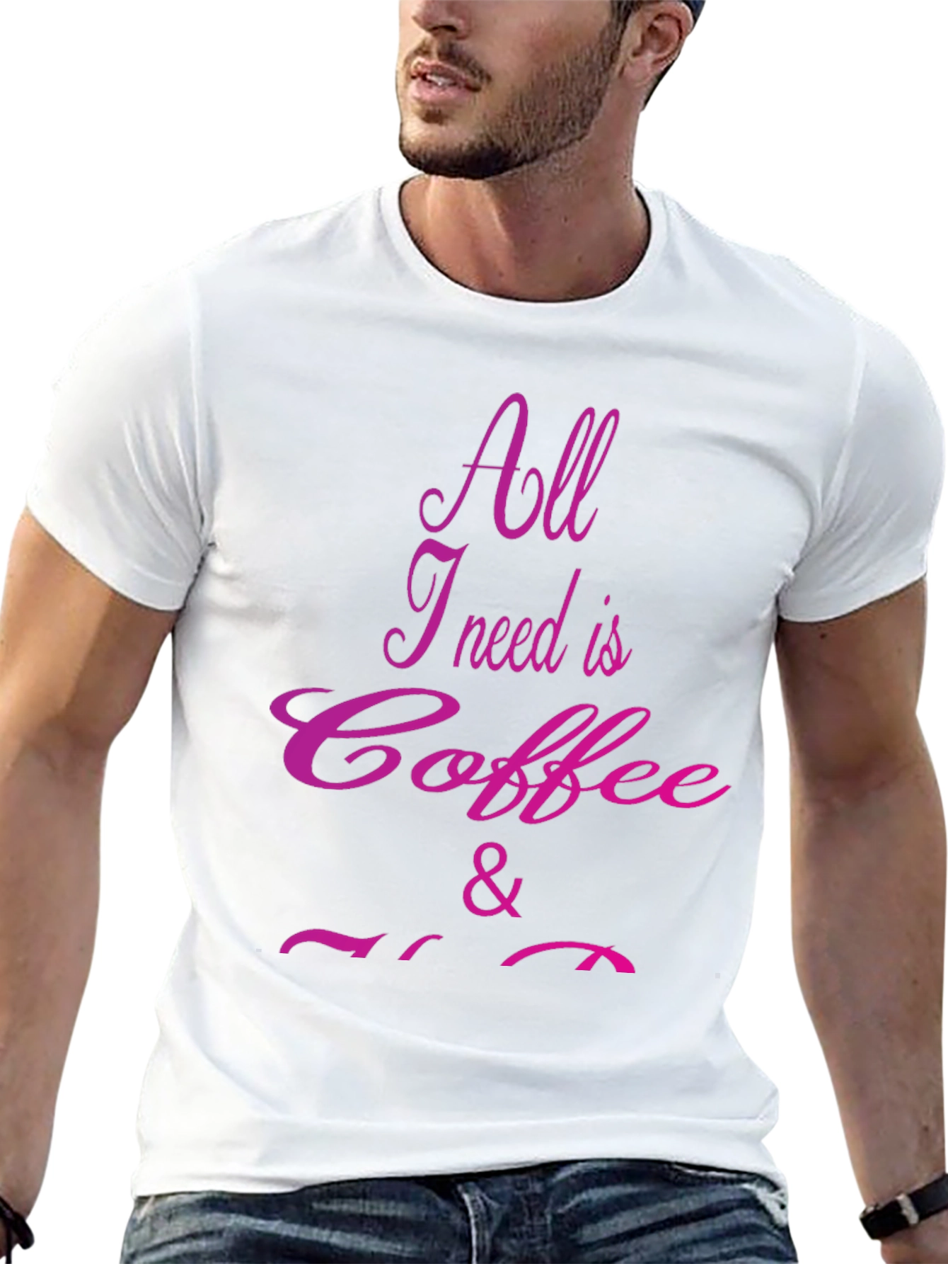 Black Coffee Lover T-Shirt - All I Need Is Coffee & You view 13