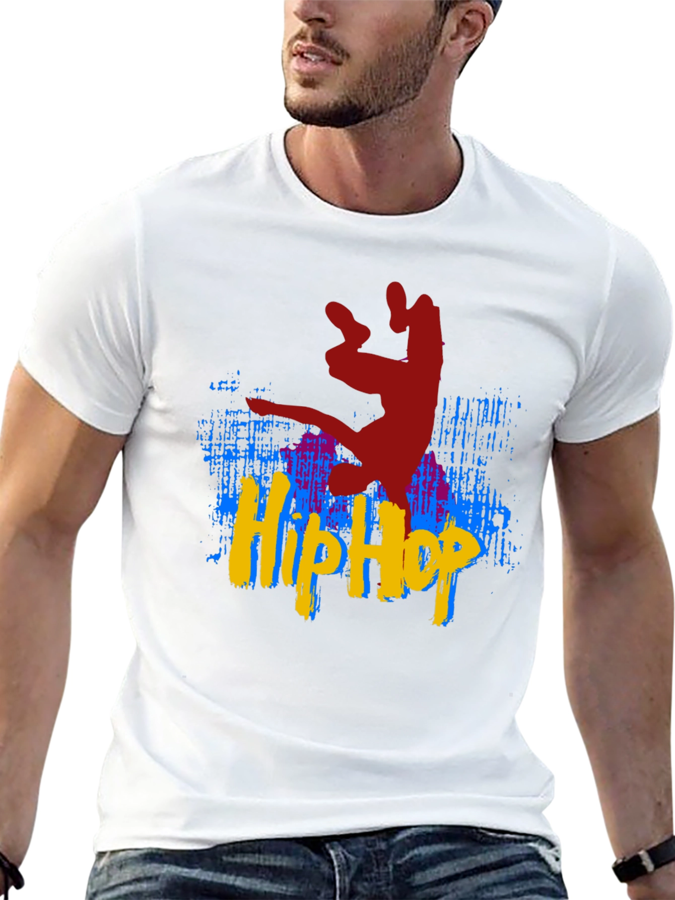 Black Hip Hop Dance T-Shirt - Black view 13