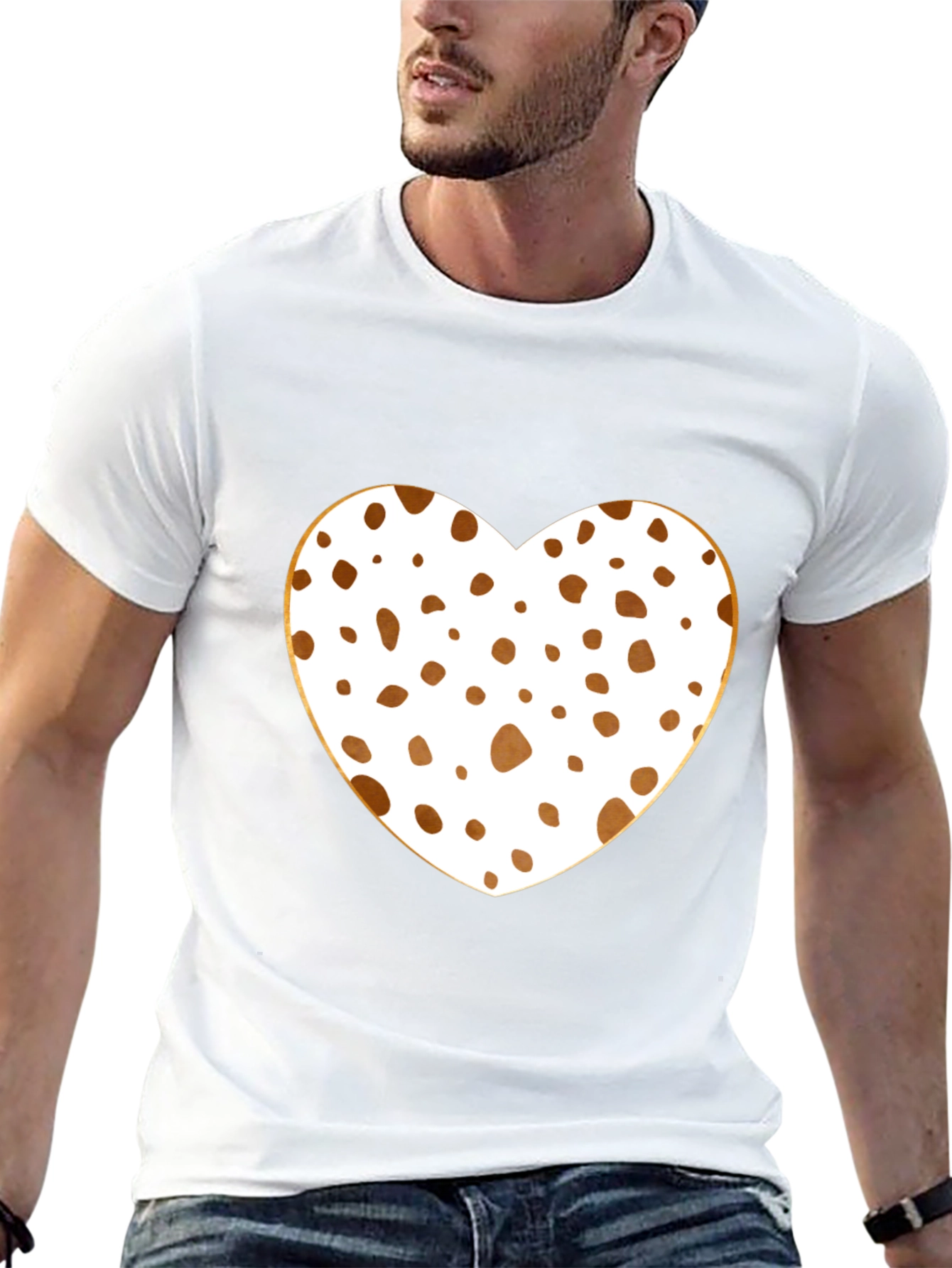Black Spotted Heart T-Shirt - Black view 13
