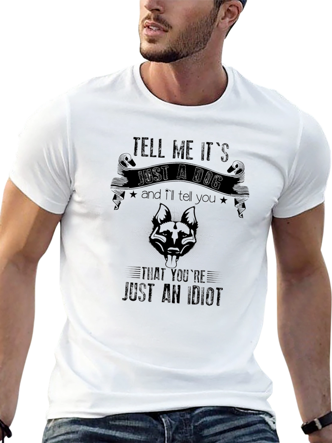 Black Dog Lover T-Shirt - Tell Me It's Just A Dog view 13
