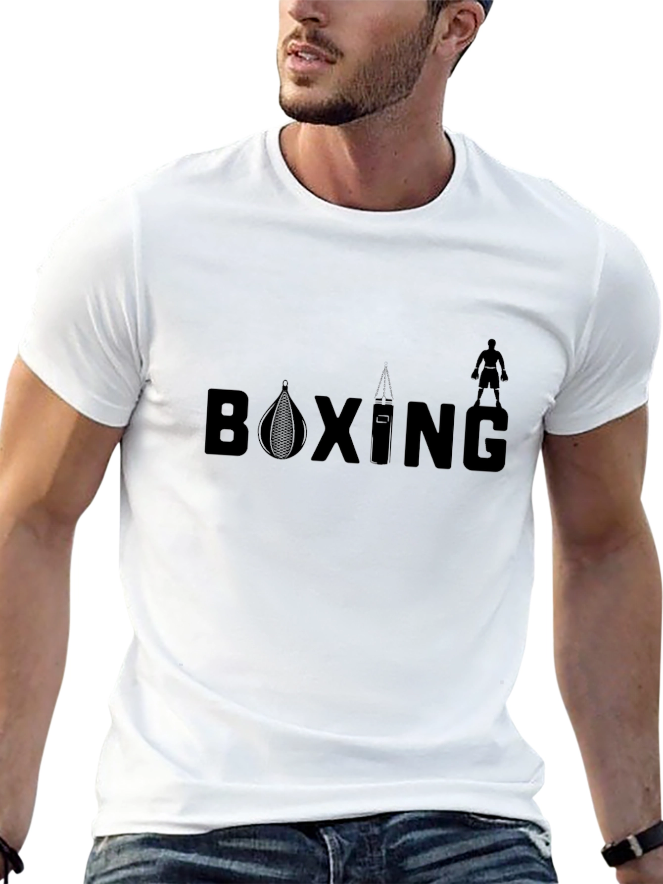 Black Boxing Graphic Tee - Black T-Shirt view 13