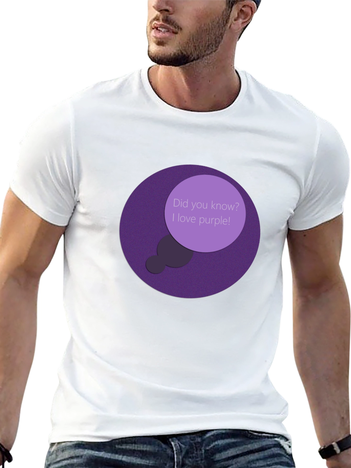 Black Purple Lover T-Shirt - Did You Know? view 13