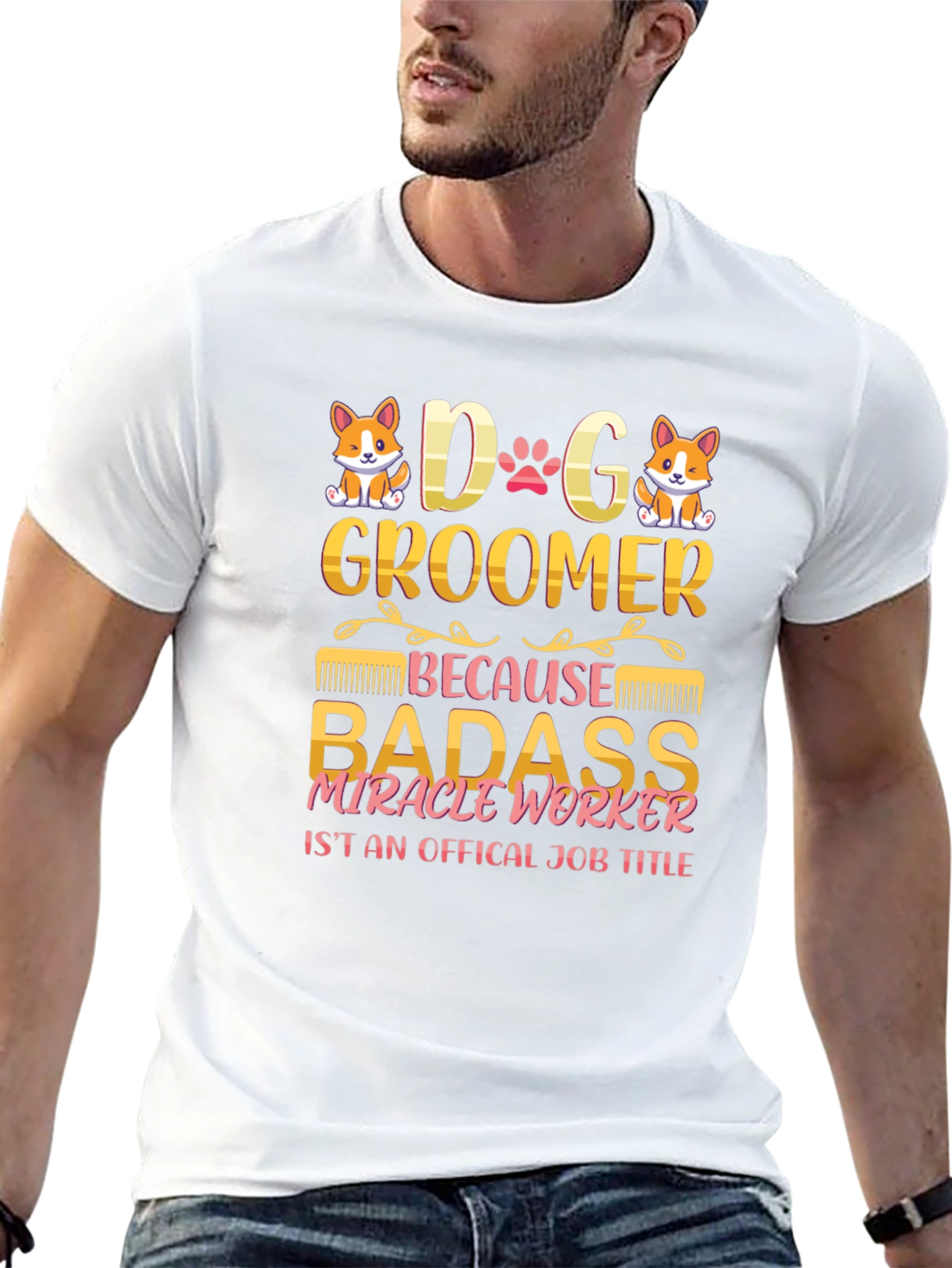 Black Dog Groomer Graphic T-Shirt view 13