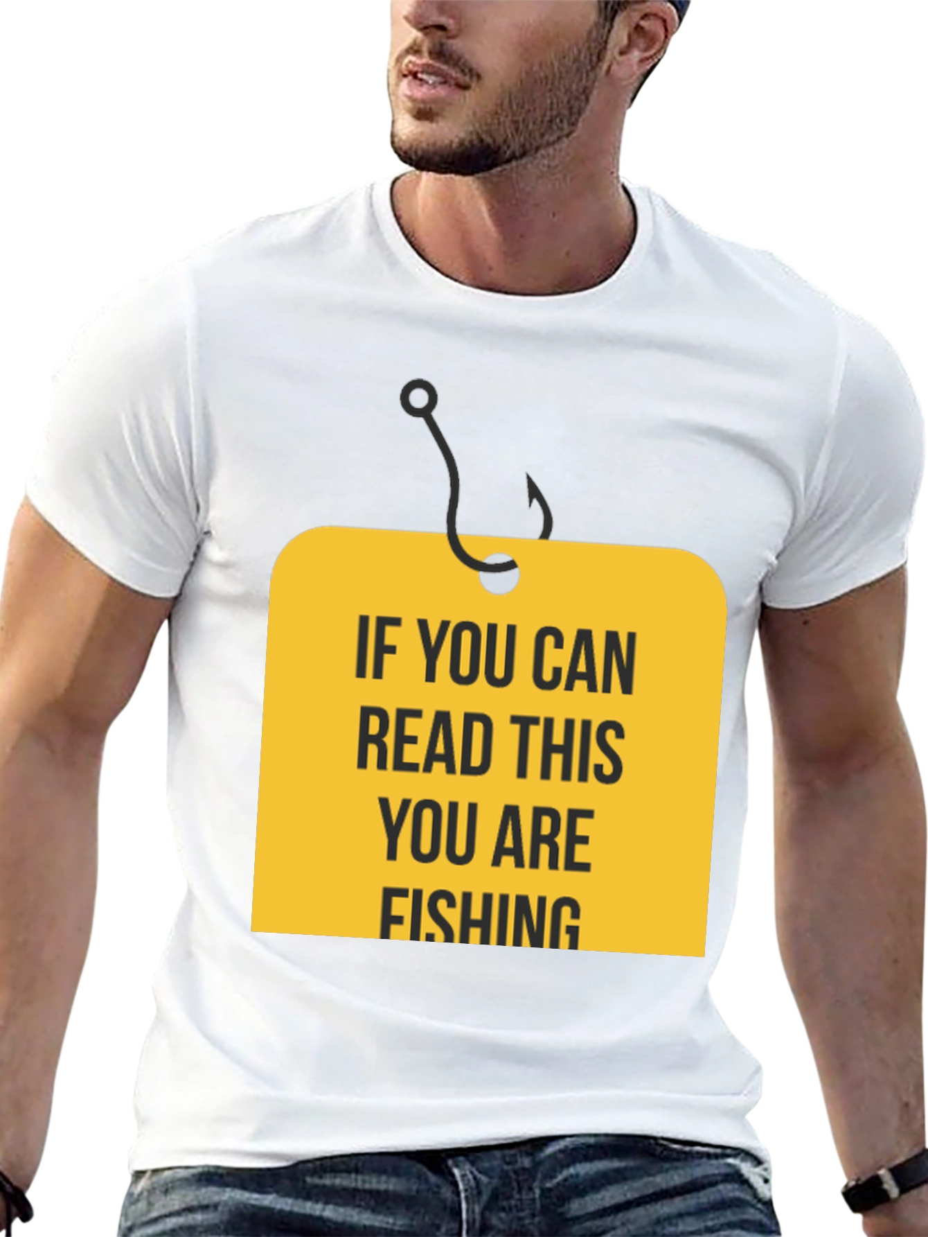 Black If You Can Read This You Are Fishing Black T-Shirt view 13