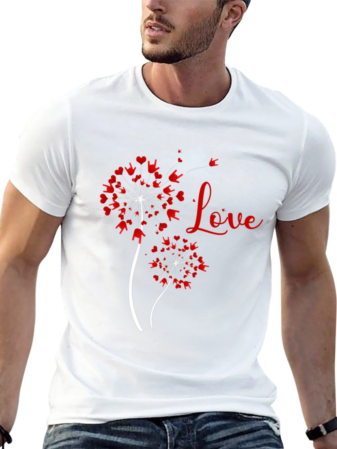 Black Love Dandelion ASL Graphic Tee view 13