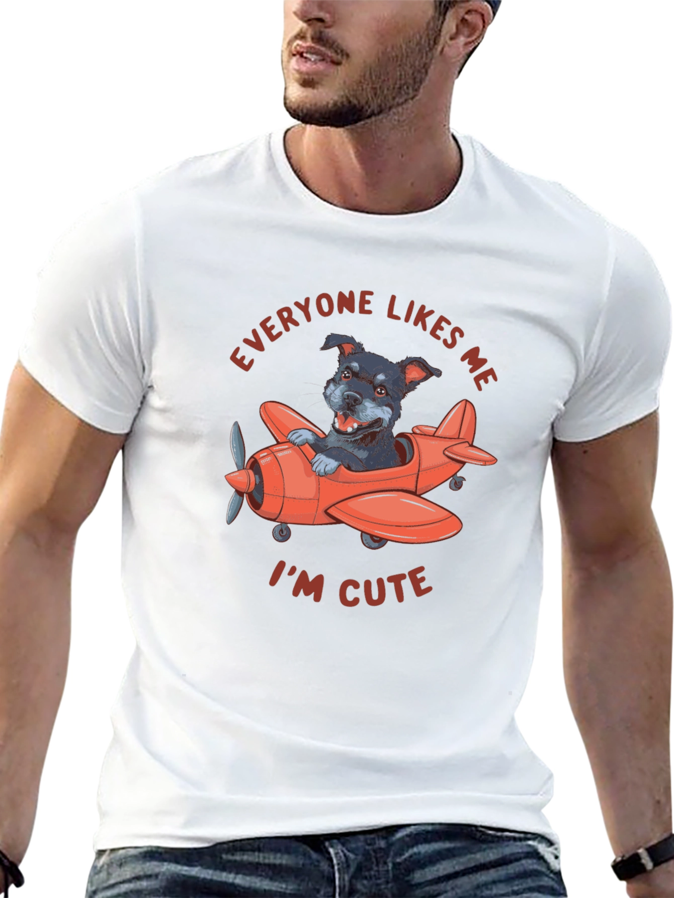 Black Dog Pilot T-Shirt - "Everyone Likes Me" view 13