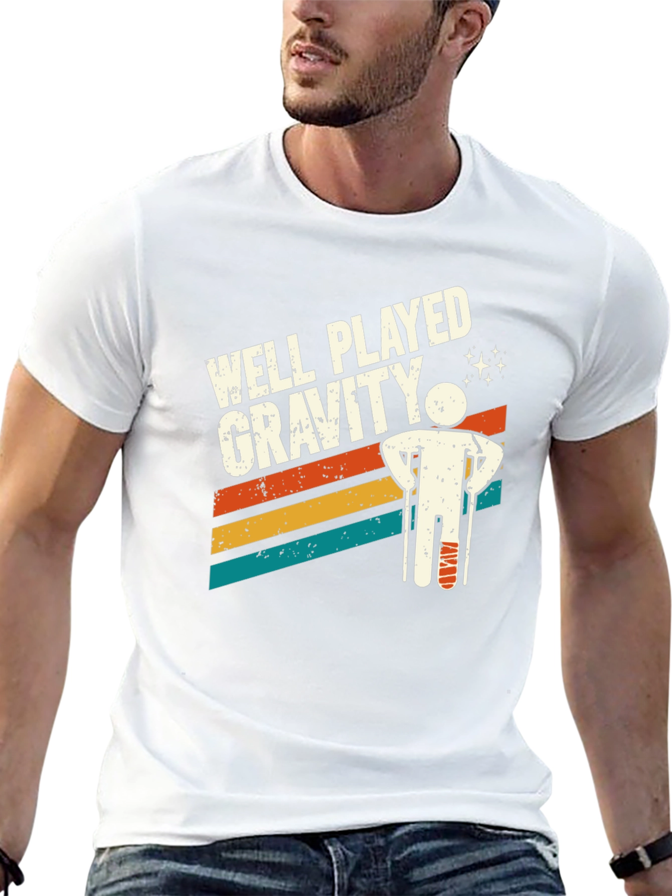 Black Well Played Gravity T-Shirt view 13