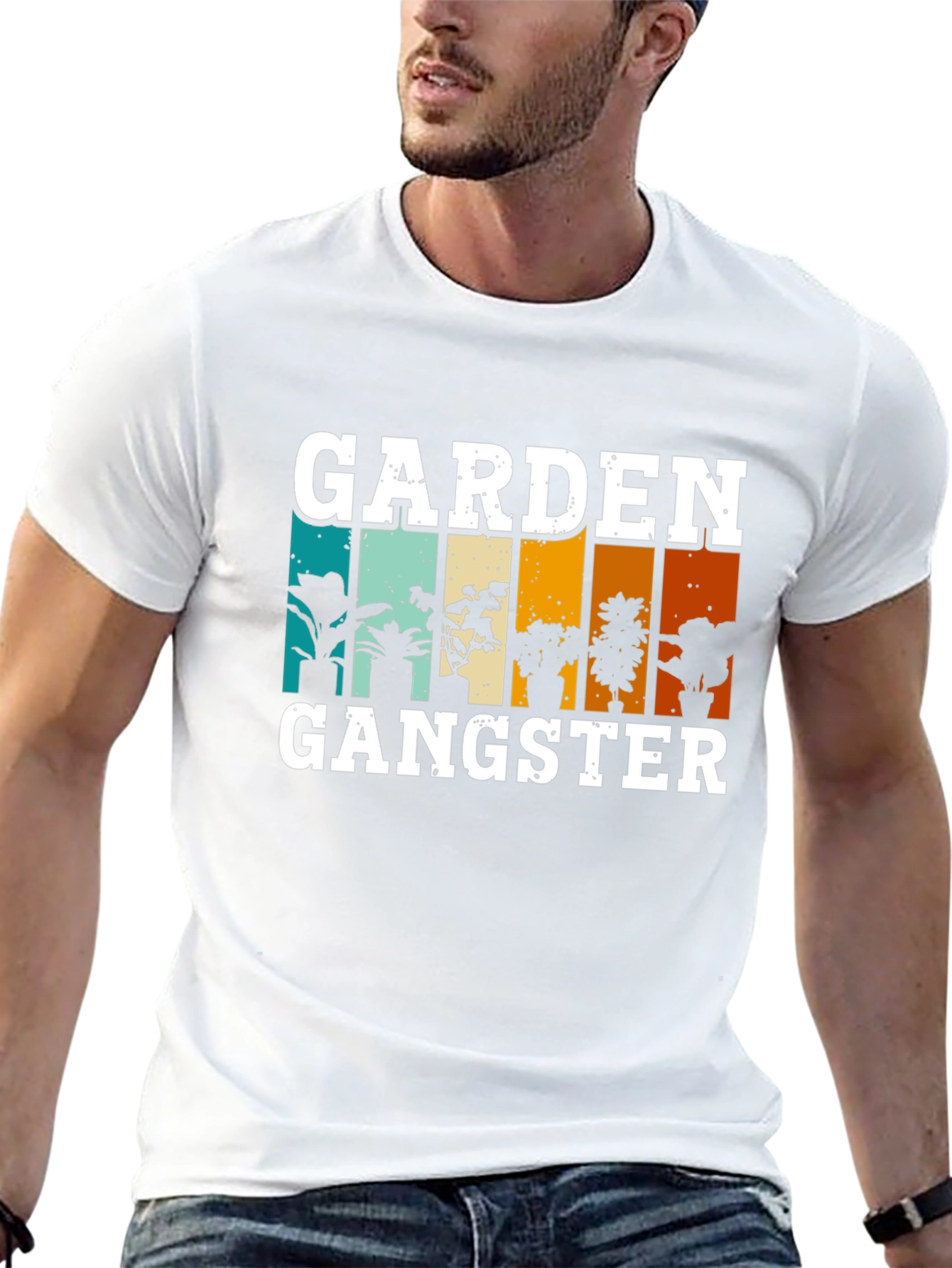 Black Garden Gangster T-Shirt - Plant Lover Tee view 13