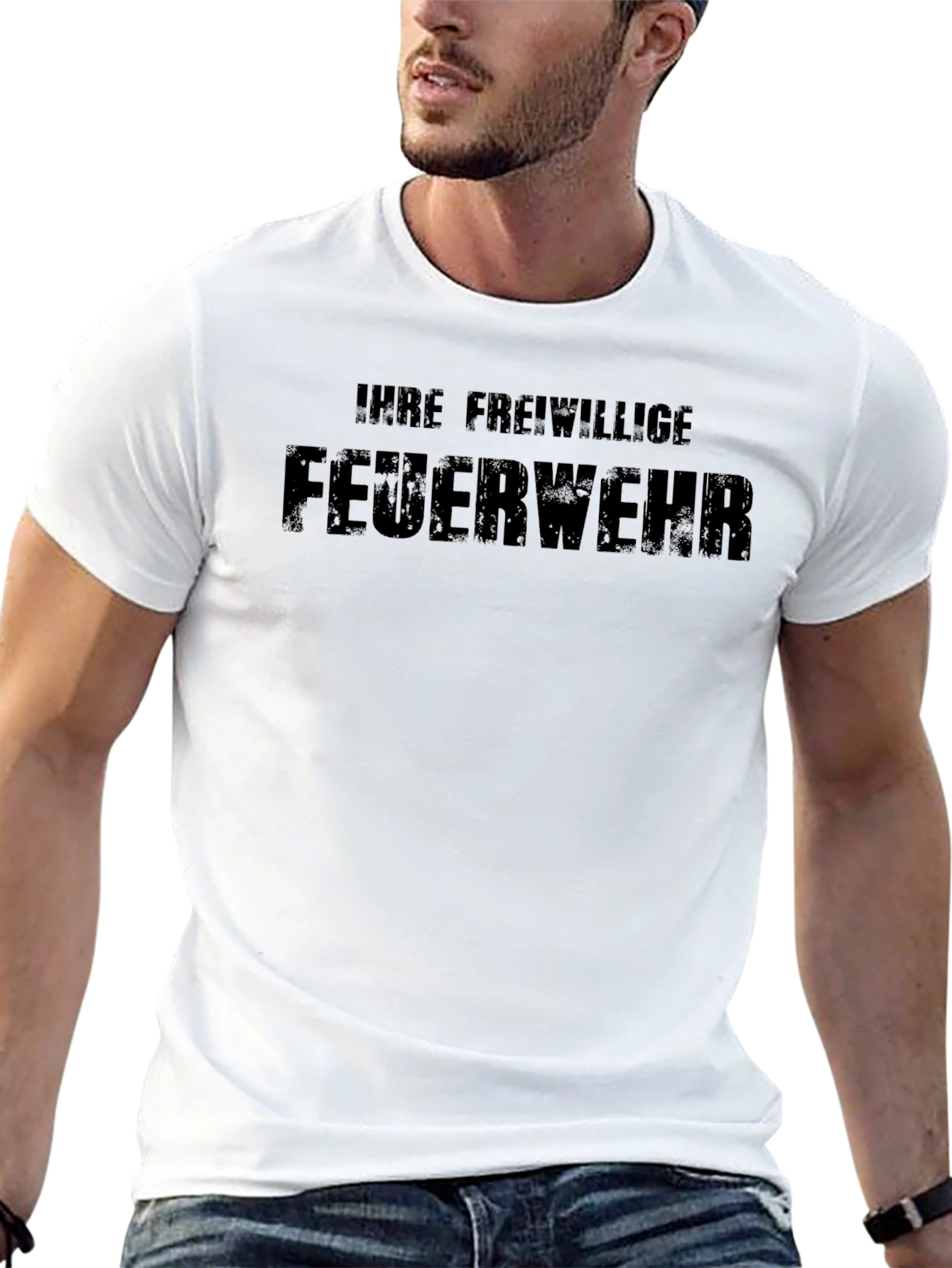 Black Volunteer Firefighter T-Shirt - Ihre Freiwillige Feuerwehr view 13