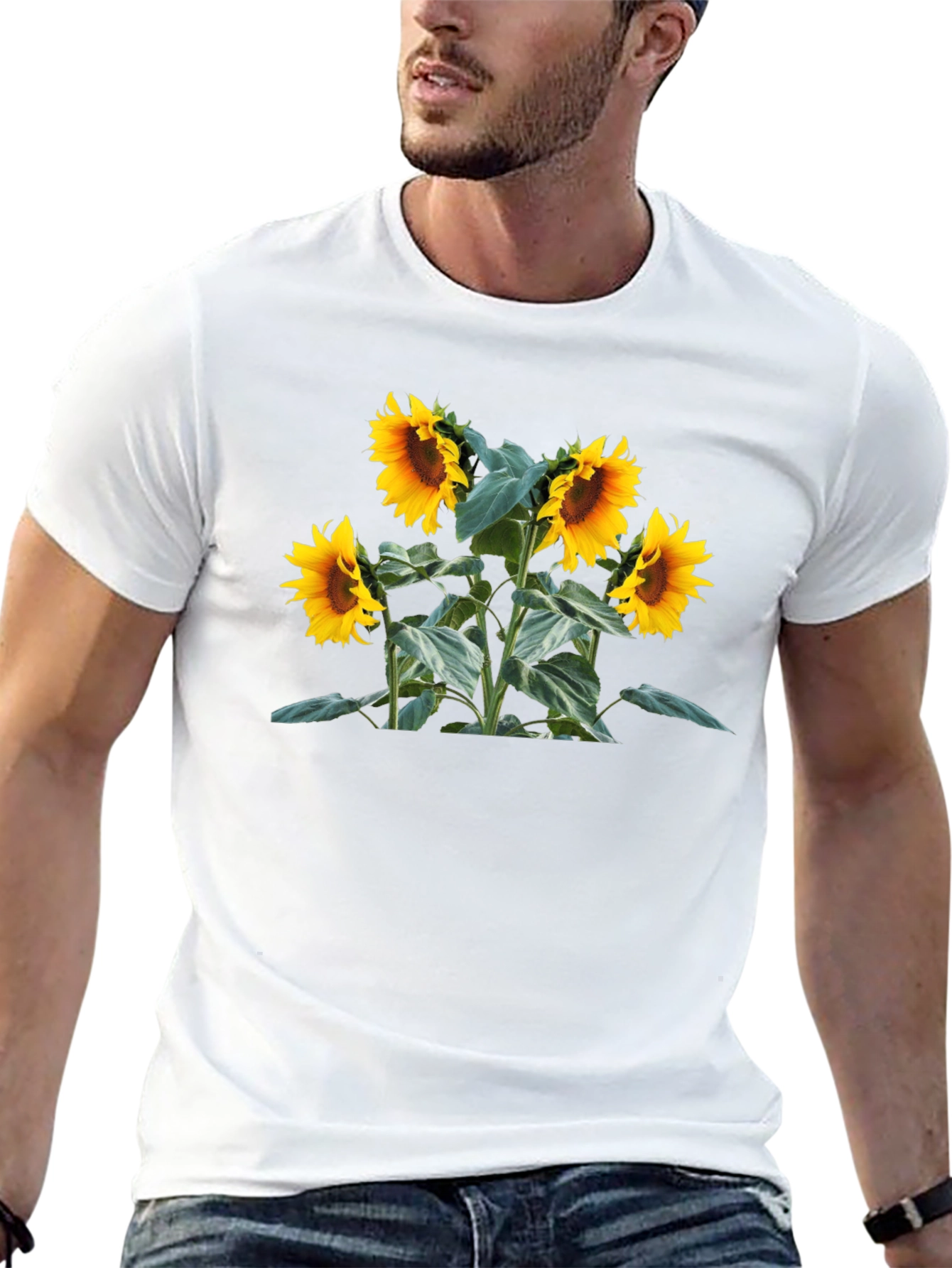 Black Sunflower Graphic T-Shirt view 13